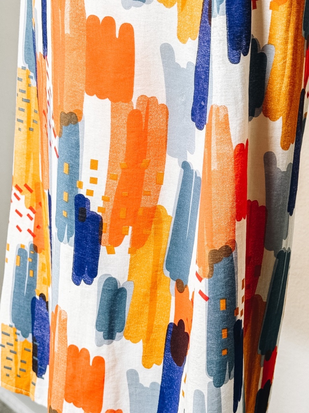 THML Abstract Print Flutter Sleeve Swing Dress XS - D3 - Picture 9 of 12